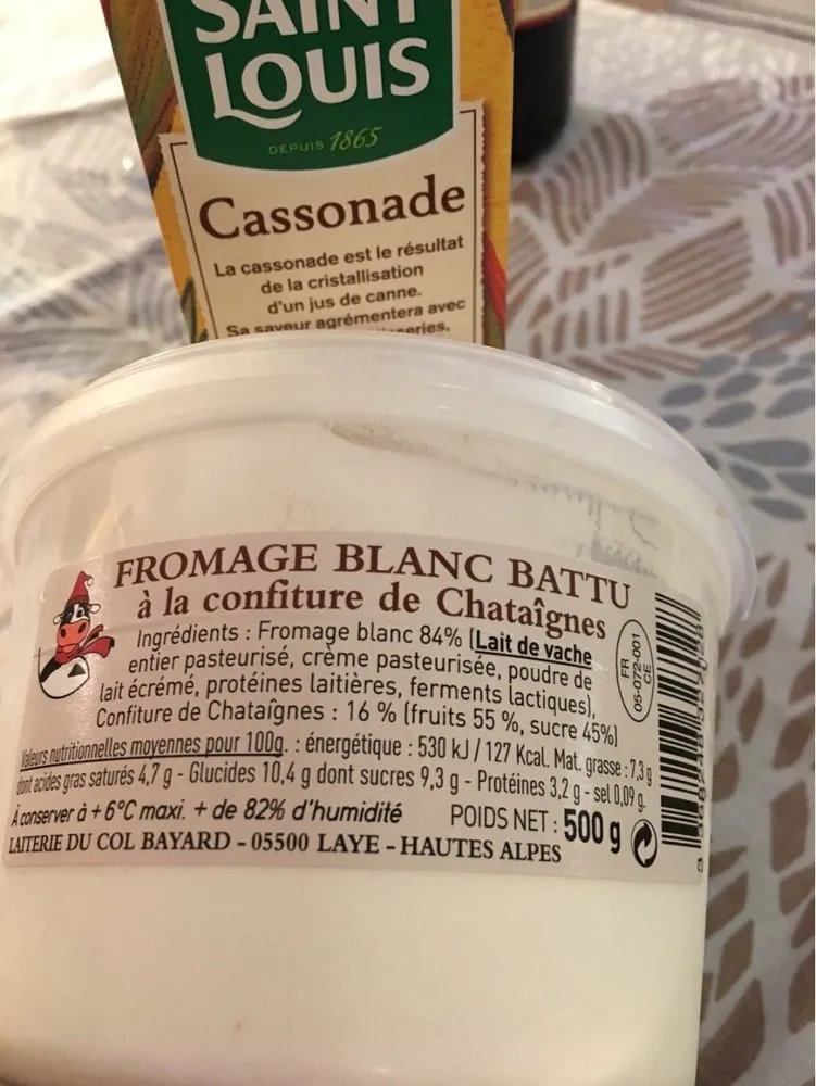 Fromage blanc battu à la chataigne