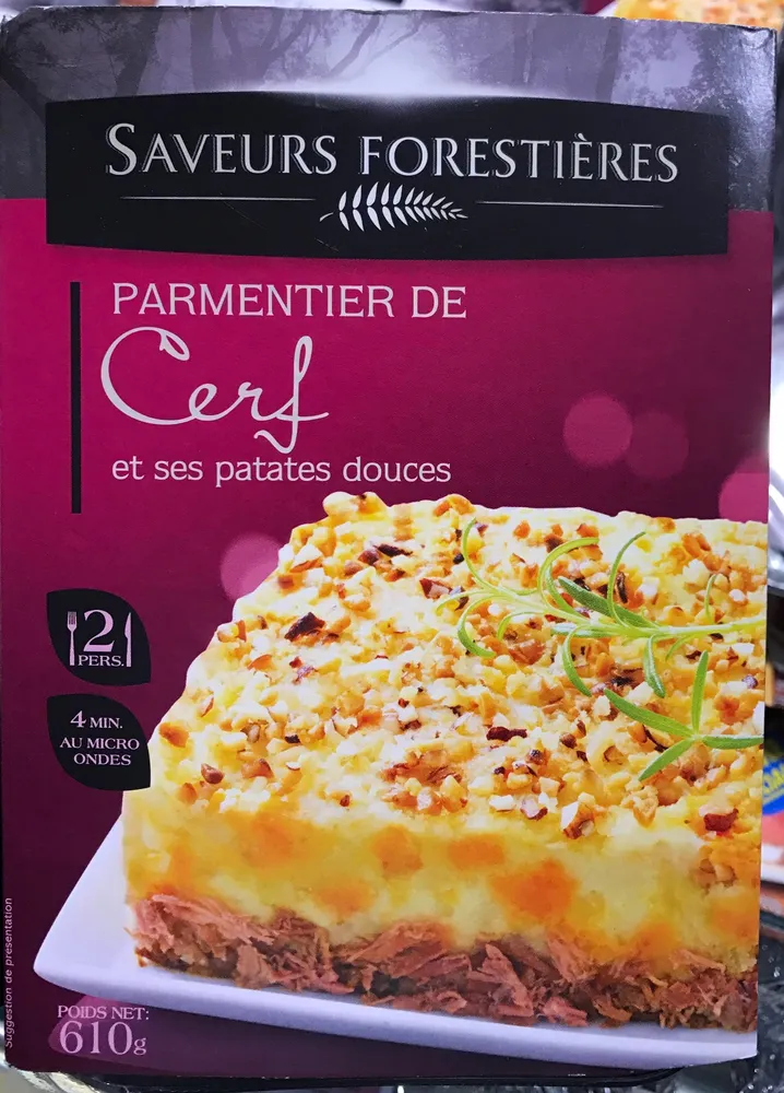 Parmentier de Cerf et ses patates douces