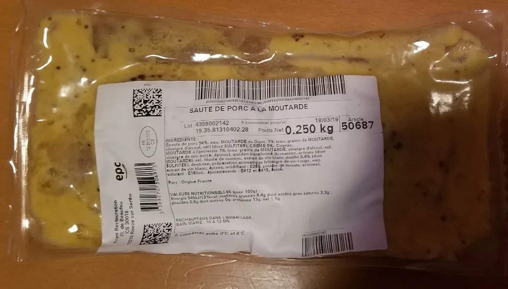 Sauté de porc à la moutarde
