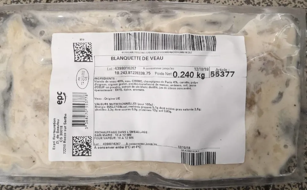 Blanquette de veau