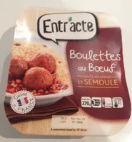Boulettes au boeuf sauce milanaise et semoule