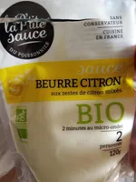 Beurre citron aux zestes de citron mixés