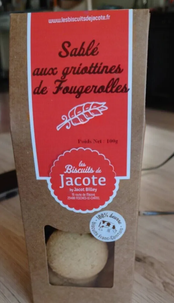 Sablé aux griottines de fougerolles