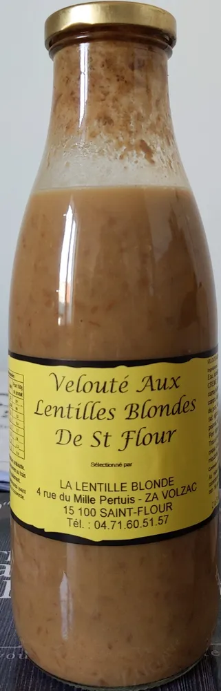Velouté aux lentilles blondes de Saint Flour