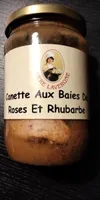 Canette aux baies de roses et rhubarbe