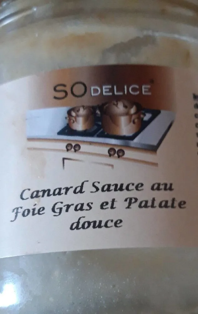 Canard sauce au foie gras et patate douce