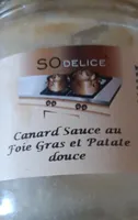 Canard sauce au foie gras et patate douce