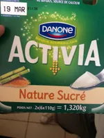 Yaourt activia au bifidus nature sucré