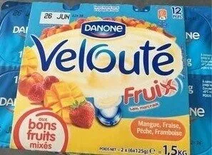 Velouté Fruix Mangue, Fraise, Pêche, Framboise