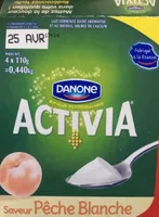 Activia saveur pêche blanche