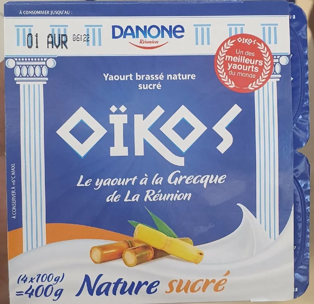Yaourt brassé nature sucré