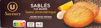 Sablés pur beurre saveur citron meringué