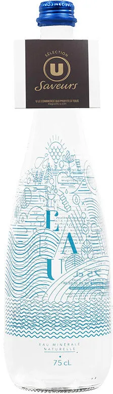 Eau minérale plate festive