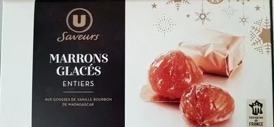 Marrons glacés entiers aux gousses de vanille Bourbon de Madagascar ,x10 - 180g
