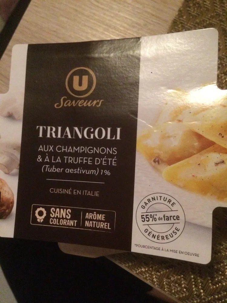 Triangoli aux champignons & à la truffe d'été