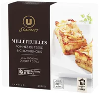 Millefeuilles pomme de terre et champignons