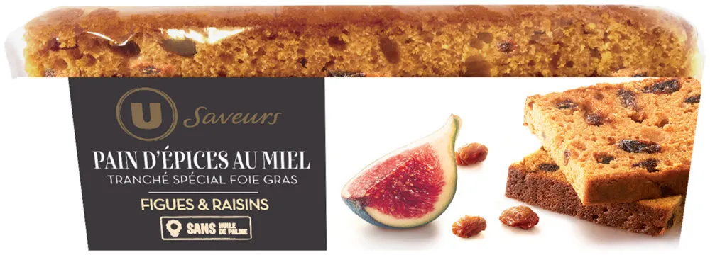 Pain d'épices tranché figues et raisins , 150g