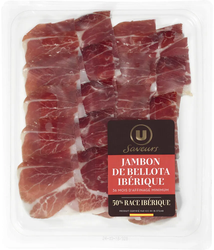 Jambon de bellota Ibérique (50% race ibérique) 36 mois Saveurs