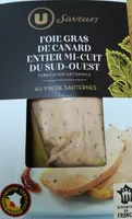 Foie gras de canard entier IGP Sud-Ouest mi-cuit au Sauternes - 200g