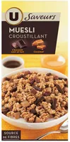Muesli croustillant chocolat au lait et chocolat noir caramel