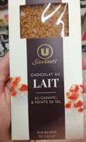 Tablette de chocolat au lait caramel à la pointe de sel