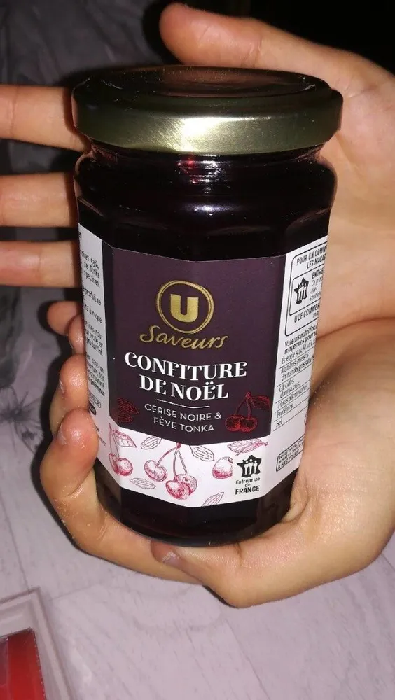 Confiture de Noël à la cerise et fève de Tonka - Pot 265g