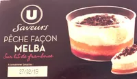 Dessert pêche façon melba 2x90g
