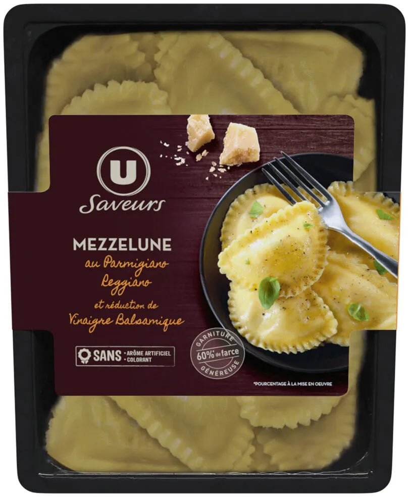 Mezzelune au parmigiano reggiano et réduction de vinaigre balsamique250g
