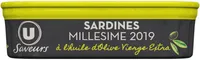 Sardines millésimées à l'huile d'olive vierge extra , 115g