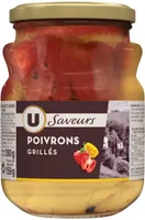 Poivrons grillés rouges et jaunes à l'huile