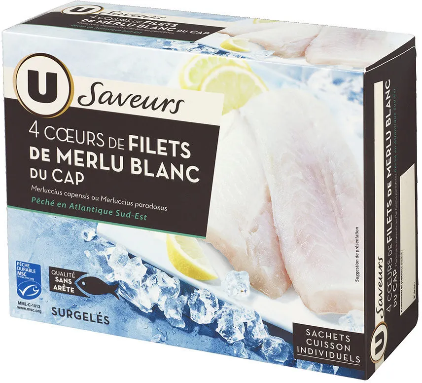 Coeurs de filet de merlu blanc du Cap
