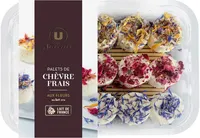 Palets chèvre frais fleurs au lait cru 12% de matière grasse Saveurs
