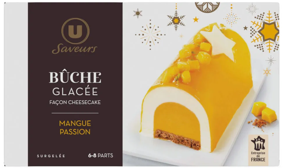 Bûche glacée façon cheesecake mangue passion Saveurs