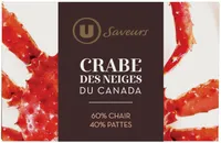 Crabe des neiges Canada 60% chair/40% pattes SAVEURS
