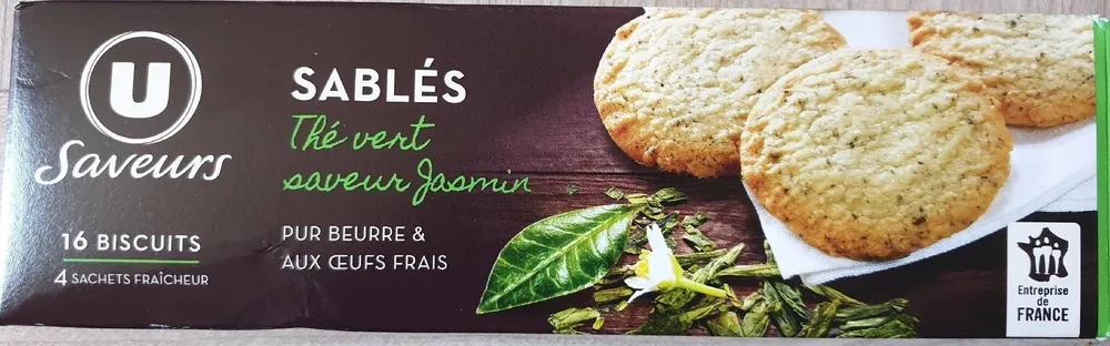 Sablés thé vert saveur jasmin Saveurs