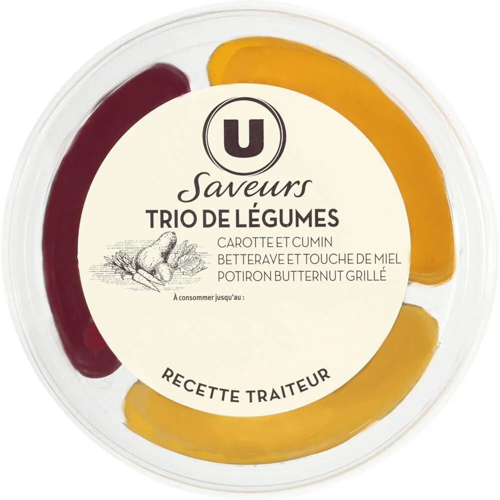Trio de légumes: betterave, carotte, potiron