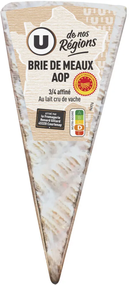 Pointe brie Meaux AOP 3/4 affiné 22%mg 200g