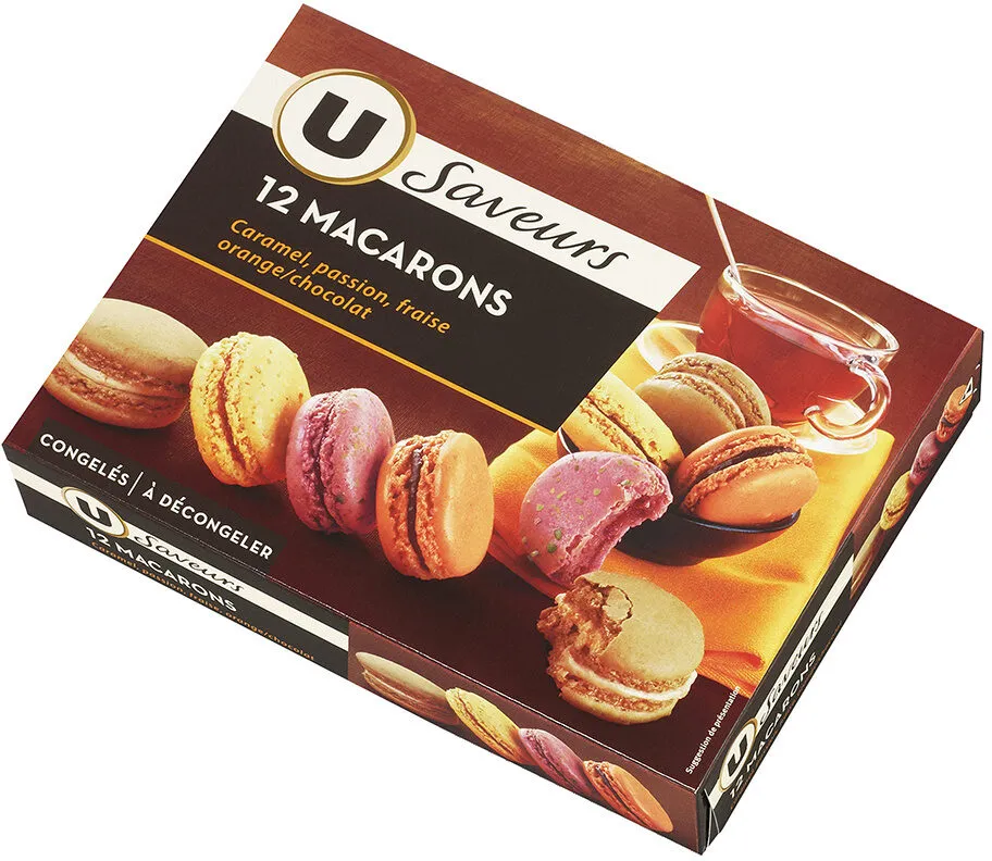 Macarons Caramel, Passion, Fraise et Orange-Chocolat