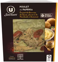 Poulet au paprika écrasé de pomme de terre sauce à la moutarde à l'ancienne surgelé