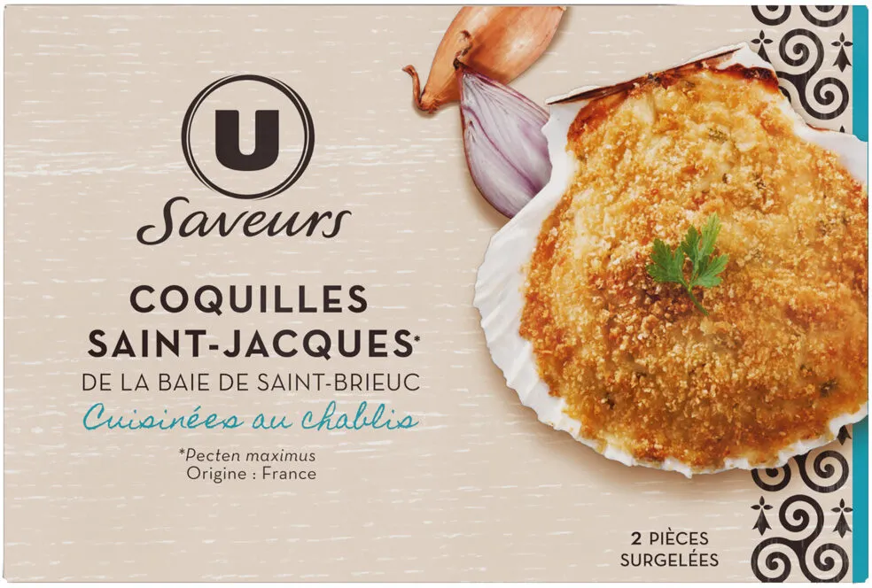 Coquilles au noix de st-jacques st-brieuc 2x100g