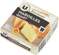 Quart Maroilles AOP au lait pasteurise 26%mg