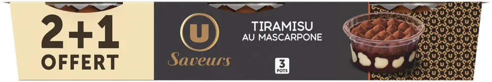 Tiramisu 2x90g + 1 offert