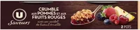 Crumble pommes fruits rouges 2x90g