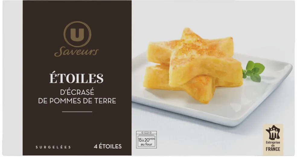 Etoiles d'ecrasé de pommes de terre