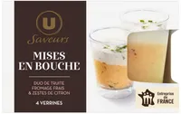 Mise en bouche duo de truite fromage frais zestes de citron Saveurs