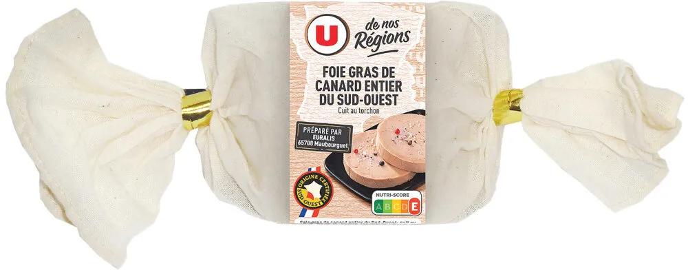 Foie gras de canard entier Sud-Ouest torchon - 240g