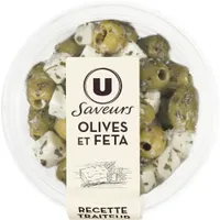 Olives vertes et cubes de feta 150g
