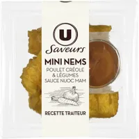 Mini nems au poulet créole