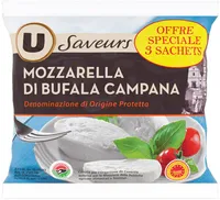 Mozzarella AOP di bufala Campana au lait pasteurisé 25% de MG, 3x125g