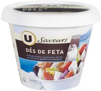 Dés de feta au lait pasteurisé 36%mg dans l'huile d'olive et épices